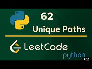 Leetcode 62 - Unique Paths - Python Solution