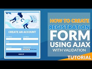 How to Create A Registration Form Using jQuery Ajax with Validation - PHP Tutorial | MySQLi