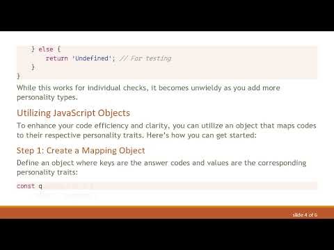 Converting Personality Quiz Codes into Meaningful Words with JavaScript