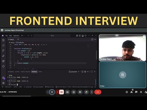 𝐅𝐑𝐄𝐒𝐇𝐄𝐑'𝐒 𝐅𝐫𝐨𝐧𝐭𝐞𝐧𝐝 𝐃𝐞𝐯𝐞𝐥𝐨𝐩𝐞𝐫 𝐈𝐧𝐭𝐞𝐫𝐯𝐢𝐞𝐰 𝐍𝐨 - 𝟕𝟎 | 𝐉𝐚𝐯𝐚𝐬𝐜𝐫𝐢𝐩𝐭 𝐚𝐧𝐝 𝐑𝐞𝐚𝐜𝐭𝐉𝐒