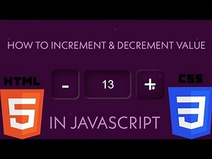 How to increment & decrement counter on button click | JavaScript | JavaScript Beginners