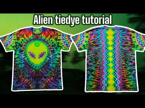 👽Unlock Your Style: Alien Tie Dye Shirt Tutorial for Trendsetters👽