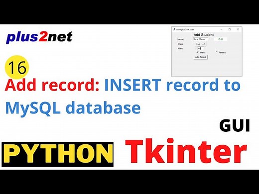 Tkinter window to take user inputs& add data to MySQL table after validation & displaying messages