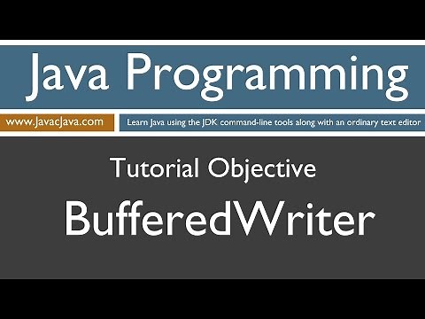 Learn Java Programming - BufferedWriter Tutorial
