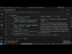 Building a Voice Assistant in Python | Speech Recognition & pyttsx3 Tutorial | PYTHONSHERE