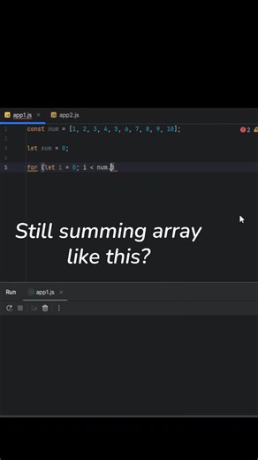 Advanced JS Array Summing Method! #codingtips #javascript #webdevelopment