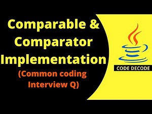 Comparable and Comparator Implementation in Java with Example [Interview Question]