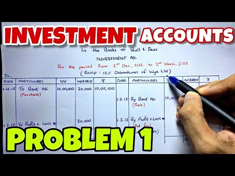 #2 Investment Accounts - Problem 1 - CA INTER - By Saheb Academy