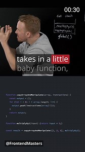 🤔 Quick quiz: higher order vs. callback function #JavaScript #Frontend #WebDev #Coding #Programming Go under the hood of some of the most important aspects of JavaScript with Will Sentance. This course is for developers with a basic to intermediate knowledge of JavaScript who want to deepen their understanding of the fundamentals to the next level. https://frontendmasters.com/courses/javascript-hard-parts-v2/?utm_source=social&utm_medium=facebook&utm_campaign=higherorderfunction | Frontend Mast
