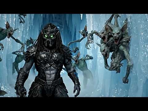 Alien Hunter Frozen Monster Cave