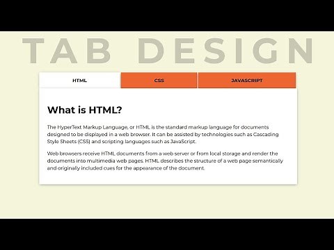 How to Create Responsive tabs using only HTML CSS