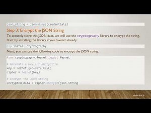 How to Securely Store a Dictionary in a File with Encryption Using Python