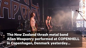 We love this - thousands of metal fans performed the haka with New Zealand's only te reo Māori thrash metal group as they performed in Denmark over the weekend, ngā mihi nui for bringing your mahi to the world Alien Weaponry ❤️ Video from Stuff, check out the full article here https://bit.ly/2ZSsq2v | NZ On Air Music
