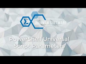 PowerShell Universal Script Parameters