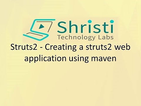 Struts2 - Creating a struts2 web application using maven