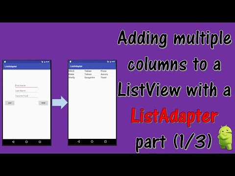 Adding multiple columns to your ListView (part 1/3)