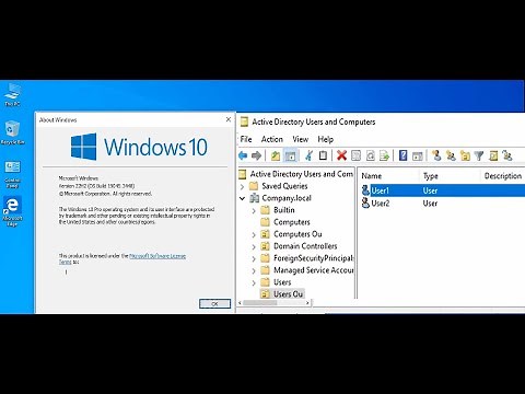 How To Installing Active Directory User And Computer On Windows 10 Management Console