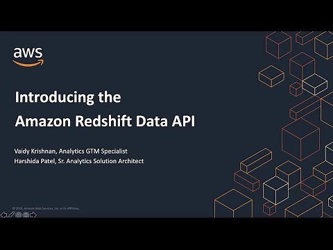 Amazon Redshift Data API