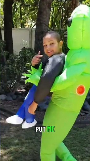 Crazy Inflatable Alien Costume fun with TestingToys.com