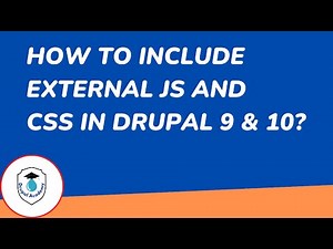 How to add external JS and CSS in Drupal | Drupal 8 | Drupal 9 | Drupal 10