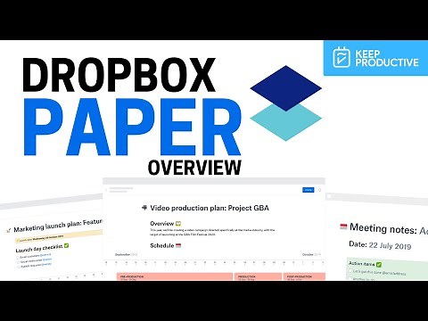 Dropbox Paper Overview (2021)