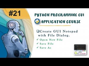 Create GUI Notepad in Python using Tkinter #Part21