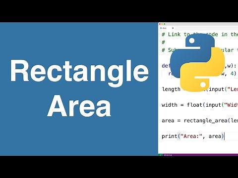 Area Of A Rectangle | Python Example