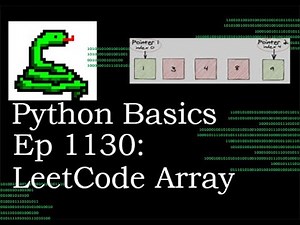 Python Basics Tutorial LeetCode Arrays Problem