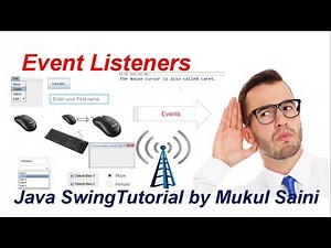 #13 Java Swing Tutorial| Event Listeners |introduction to Event Listeners