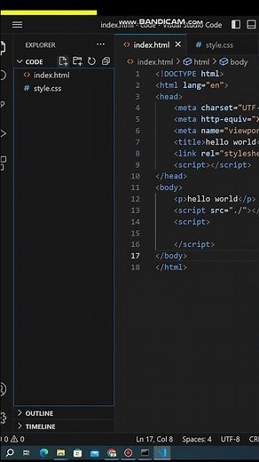Link External CSS & JS Files with HTML — Step-by-Step (Part 1)#coding #webdevelopment #programming