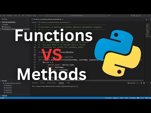 Functions vs Methods in Python (Network Automation Example)