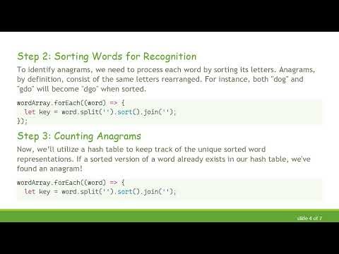 How to Count Anagrams in a String