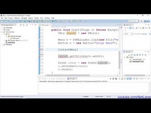 JavaFX [102] - ContextMenu und MenuButton
