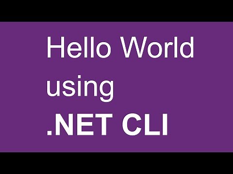 Create a console application using .NET command line / CLI