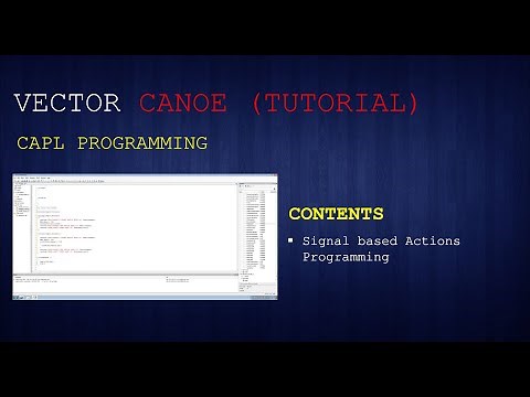 CAPL Programming - Signal Based Actions via CAPL Coding