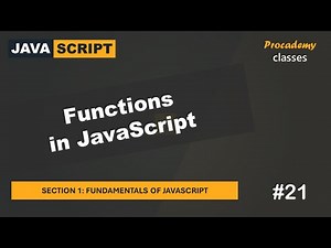 #21 Functions in JavaScript | Fundamentals of JavaScript | A Complete JavaScript Course