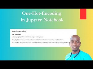 One Hot Encoding in Jupyter Notebook