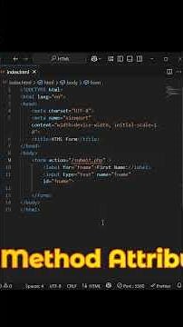 HTML Forms: Action & Method Attributes Explained For Beginners #coding #tutorial #learning #study