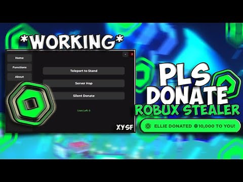 BEST Steal Robux Pls Donate Script 💸 | WORKS ON MOBILE📱 & PC 💻 | PASTEBIN - STEAL ROBUX | KEYLESS