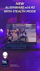 Switch between performance gaming and stealth mode with a hotkey on the new Alienware m16 R2. @IntelGaming #IntelCoreUltraProcessor | Alienware