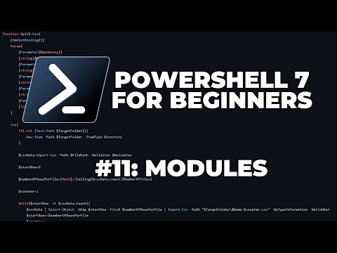 PowerShell 7 Tutorials for Beginners #11 : Modules