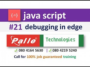 debugging javascript code in edge