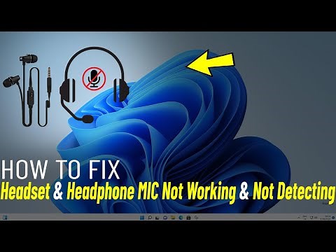Fix Headset Mic Not Working Windows 11 | How To Solve Headphone Not Detecting When Plugged in 🎧✅