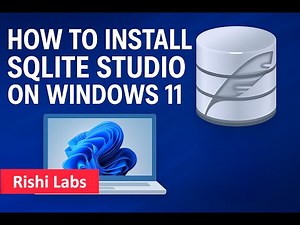 How to install SQLite Studio on Windows 11