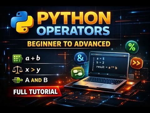Master Python Operators from Scratch to Pro (Beginner → Advanced)