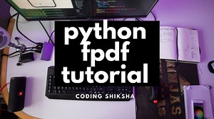 Python 3 FPDF Library Example to Convert Raw Text and Text File to PDF Full Tutorial For Beginners