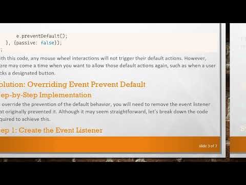 How to Override Event Prevent Default in JavaScript Event Listener