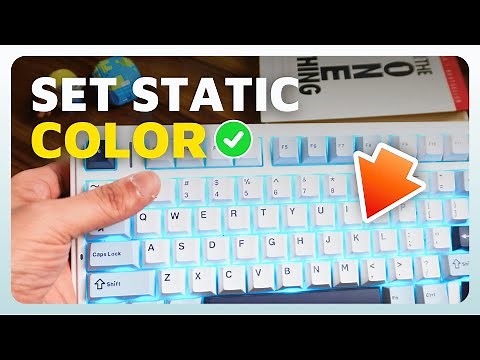How To Set a Single / Static Light Color on Aula F75 Keyboard (Easy Guide)