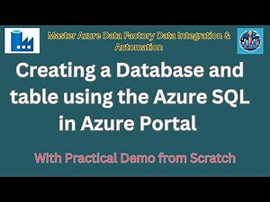 Creating a Database and table using the Azure SQL in Azure Portal