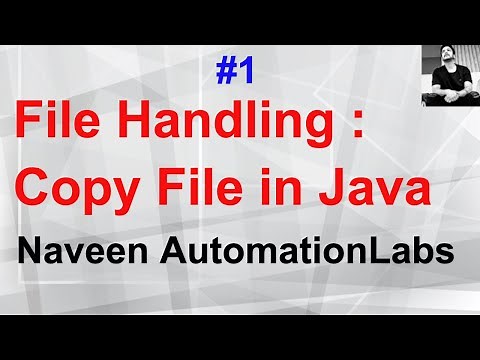Part 1 : File Handling : Copy File in Java